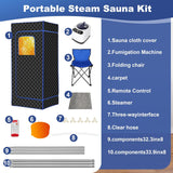 Portable Sauna - Sauna Steamer Machine for Home with 3L 1200W Steamer, 9 Levels