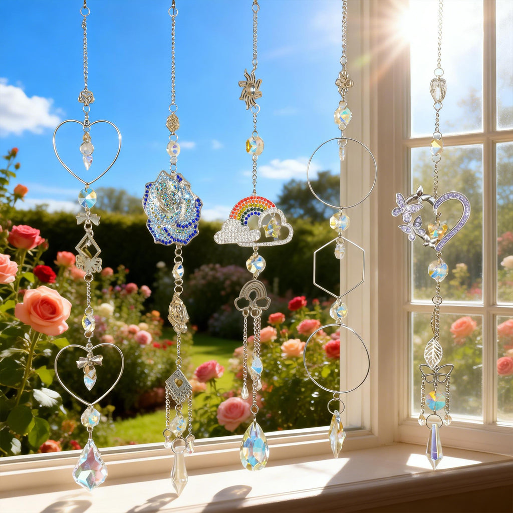 230pcs Crystal Suncatcher Kit, Prism Hanging DIY Crafts for Decor