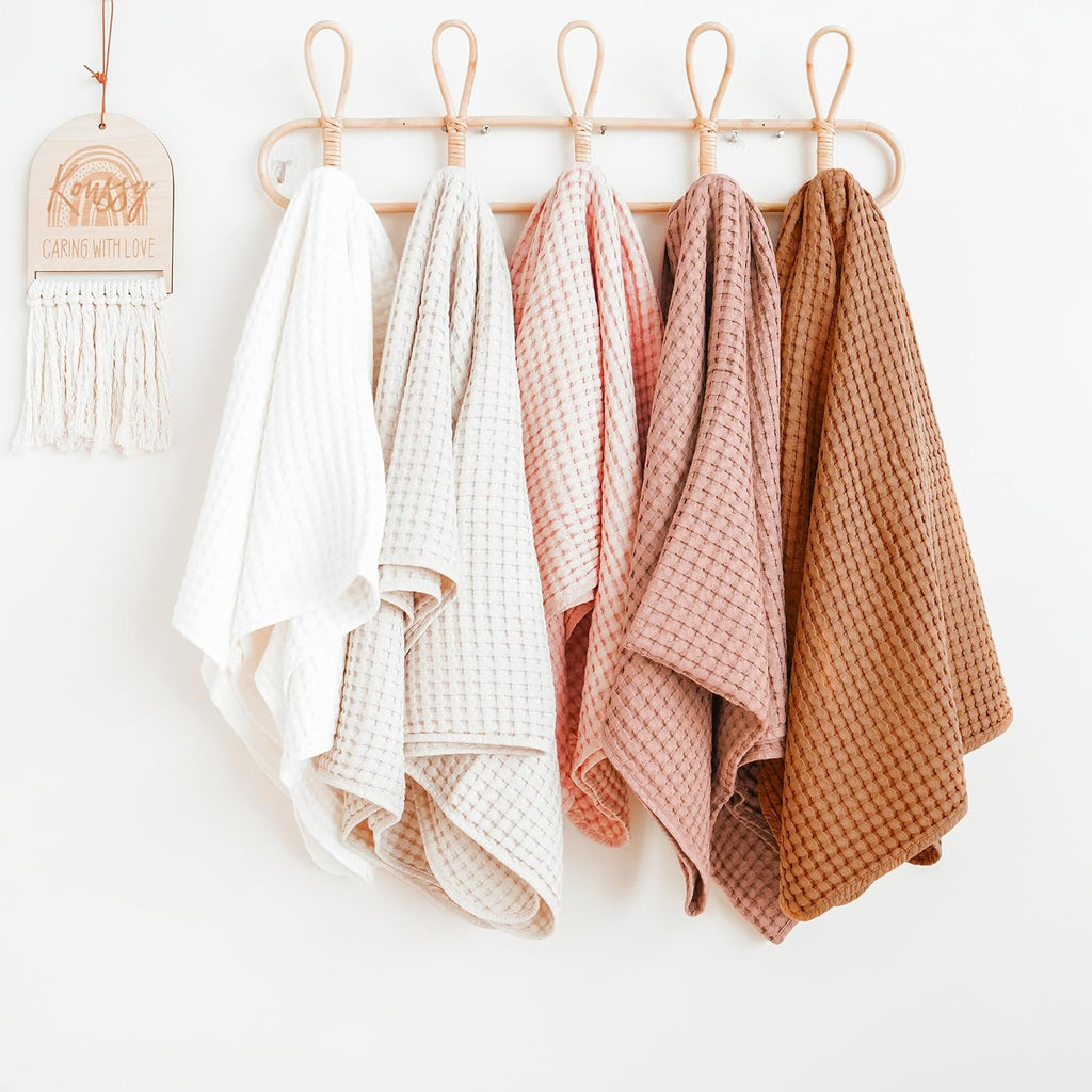 Waffle Baby Blanket for Boys & Girls, Soft Newborn Swaddle Blanket