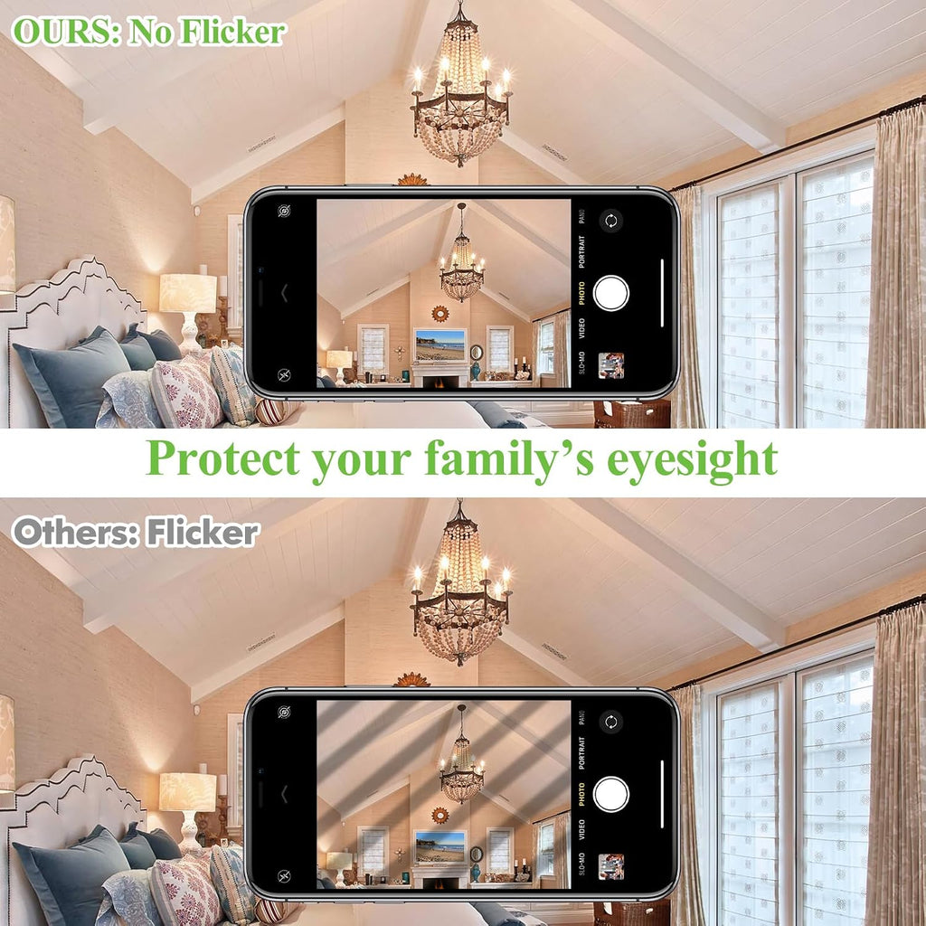 Dimmable E12 Candelabra LED Light Bulbs 40 Watt Equivalent, 4W 460LM Chandelier Light Bulb 2700K Soft Warm White