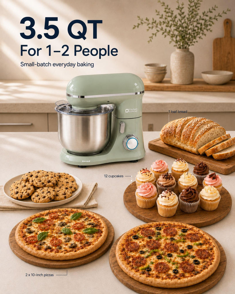 Stand Mixer, 3.5 QT Kitchen Electric Mixer for Baking