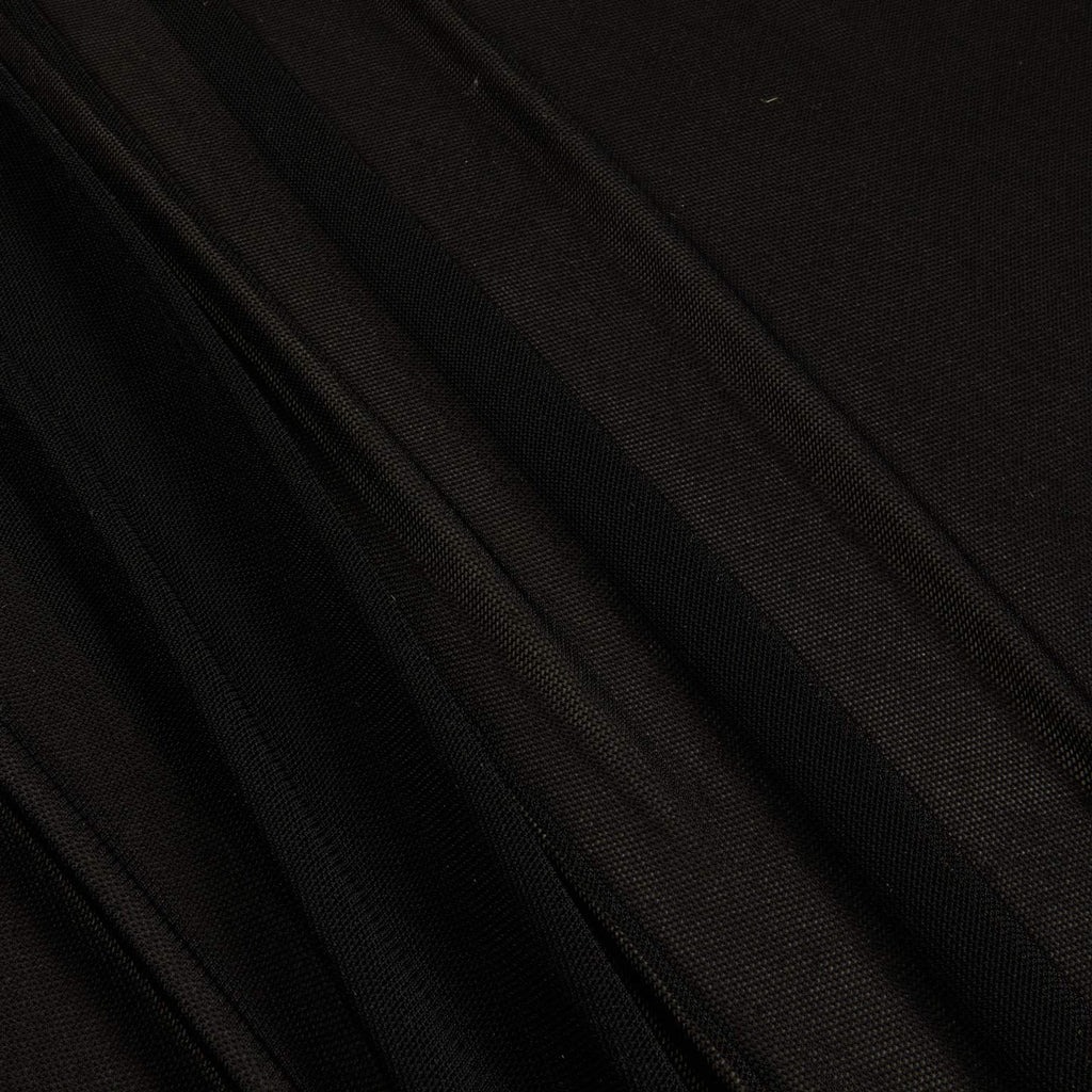 Power Stretch Mesh Fabric Black, Fabric by the Yard