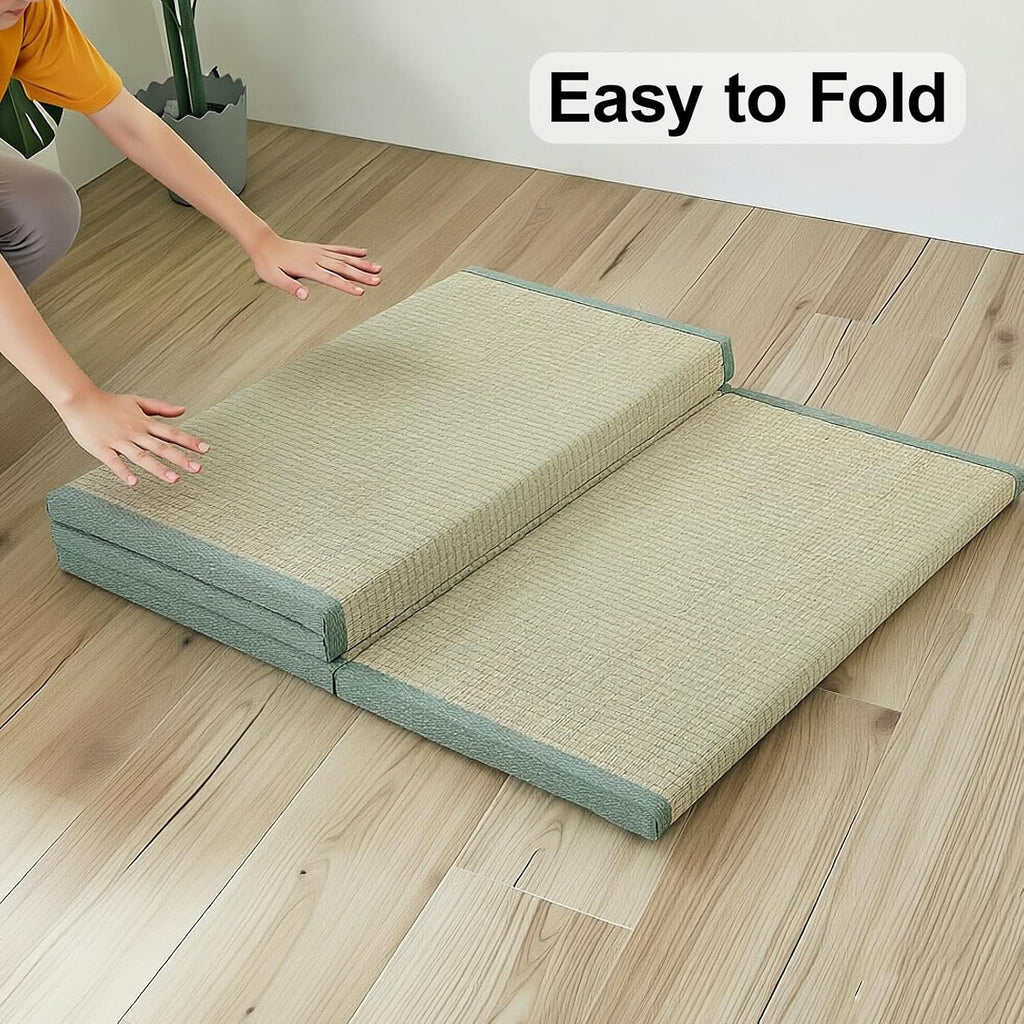 Tatami Mat, Tatami, Rug, Foldable Mattress, Roll up Rug, Japanese Floor Mattress, Floor Sleeping Japanese Futon