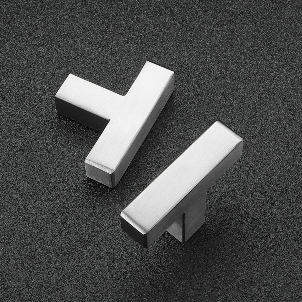 Brushed Nickel Square Cabinet Handles & Pulls,2 Inch Length,18 Pack