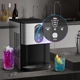 Countertop Nugget Ice Maker, 44lbs/24H Soft Chewable Pebble Ice Machine with Self-Cleaning and One-Click Operation