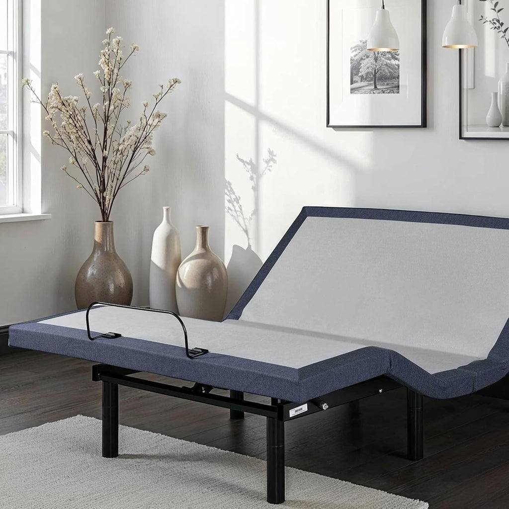 Bed King Adjustable Base with Three Vibration Modes and Head and Foot