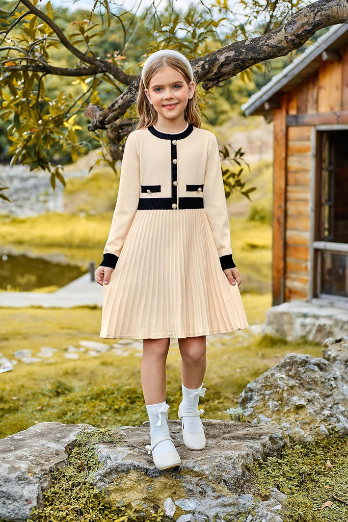 Girls Sweater Fall Dress Long Sleeve Casual Winter Dresses
