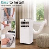 8,000 BTU Portable Air Conditioner and Heater, Small AC with Dehumidifier and Fan