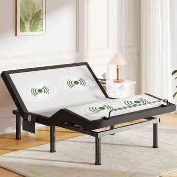 Queen Adjustable Bed Frame with Massage and Head & Foot Incline