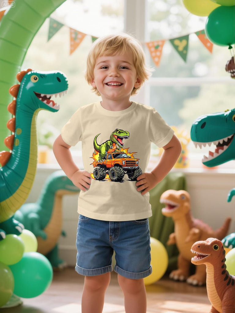 Boys Graphic T-Shirt, Cotton Short Sleeve Shirt for Kid