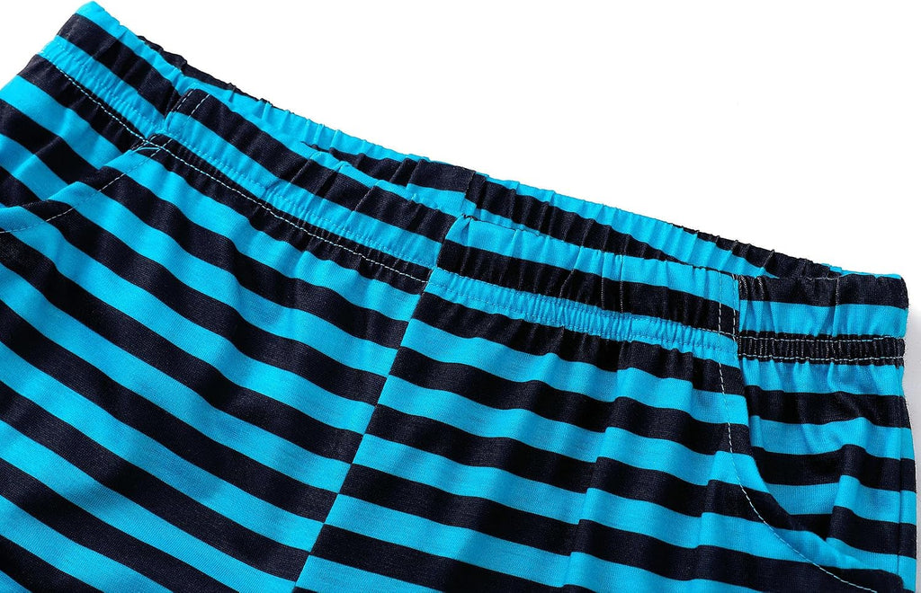Boys Pajamas, Piece Short Sleeves Shorts Set & Pants