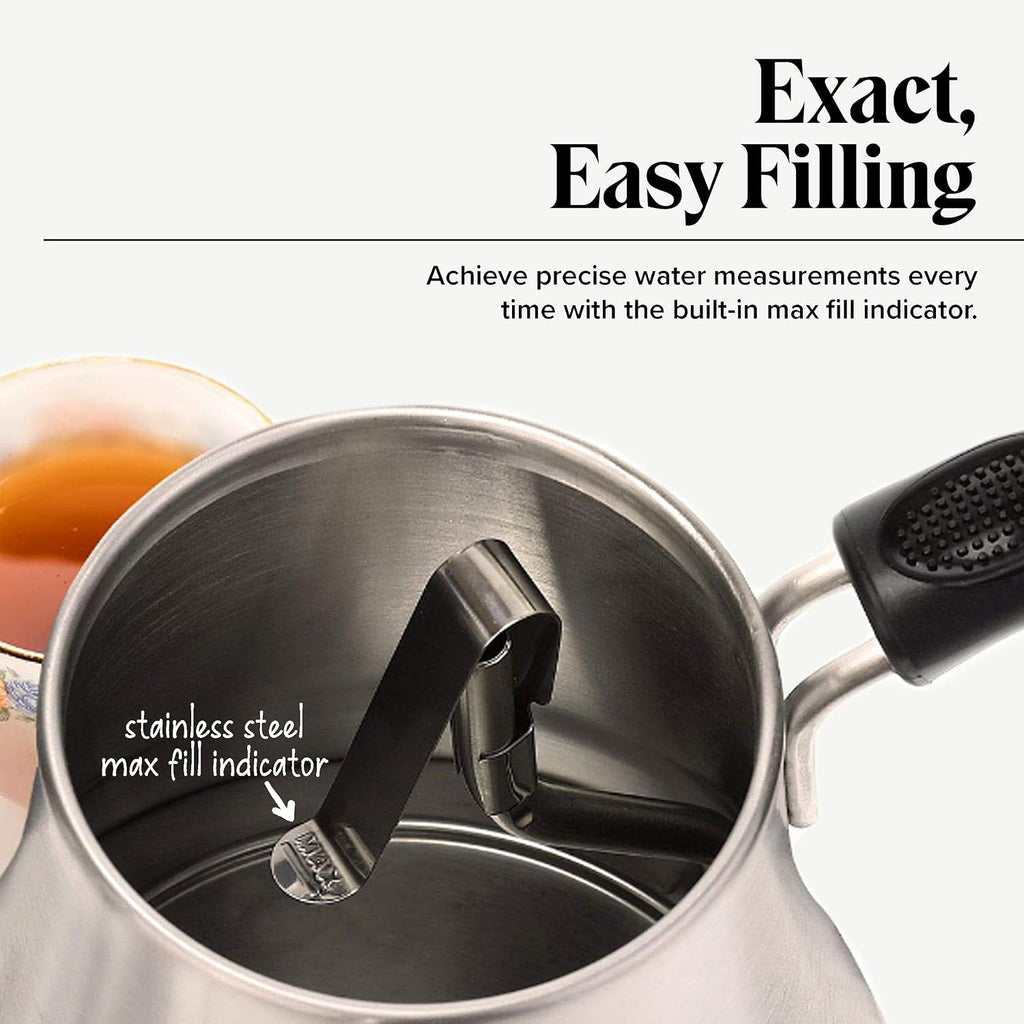 Gooseneck Electric Kettle with Temperature Control - 0.8L Stainless Steel & BPA Free Plastic - Custom Temp Presets