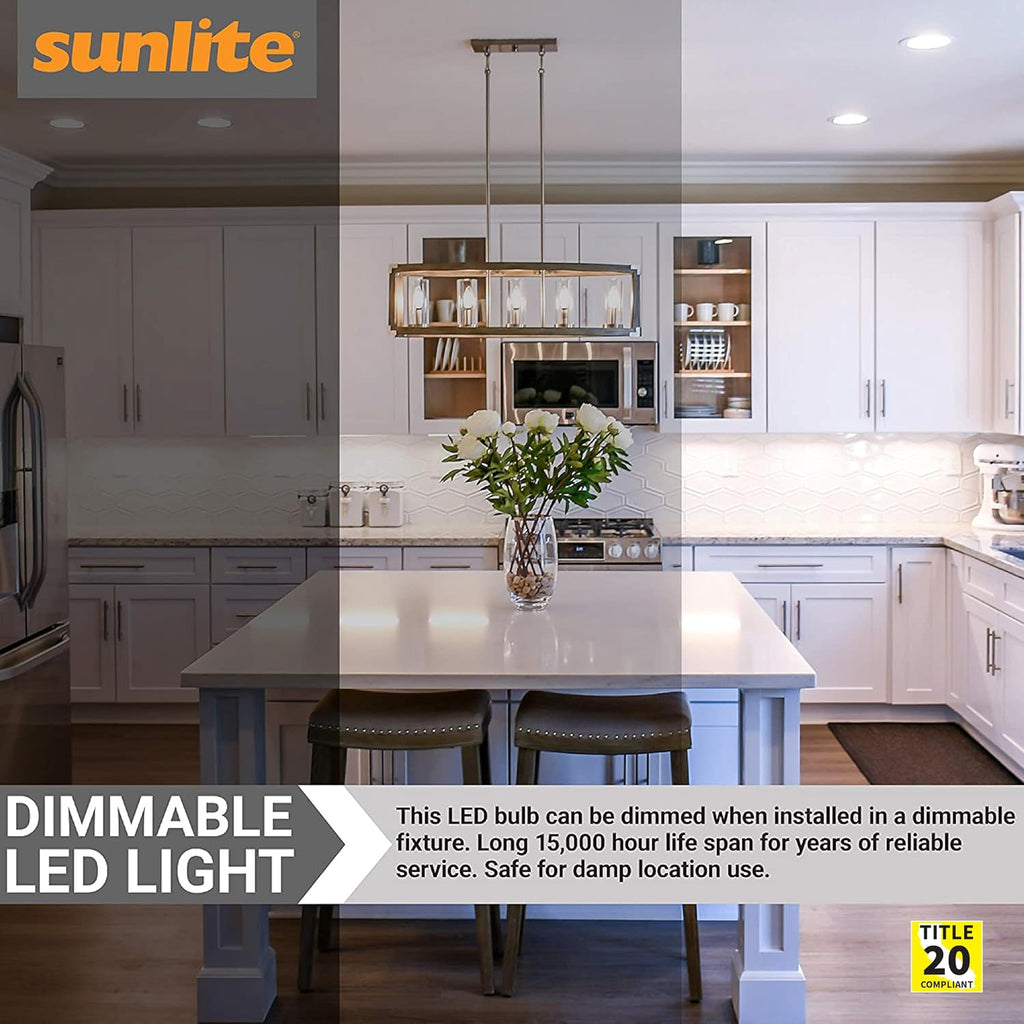 LED Filament B11 Torpedo Tip Chandelier Light Bulb, 5 Watts (60 W Equivalent), 600 Lumens, 90CRI, Candelabra E12