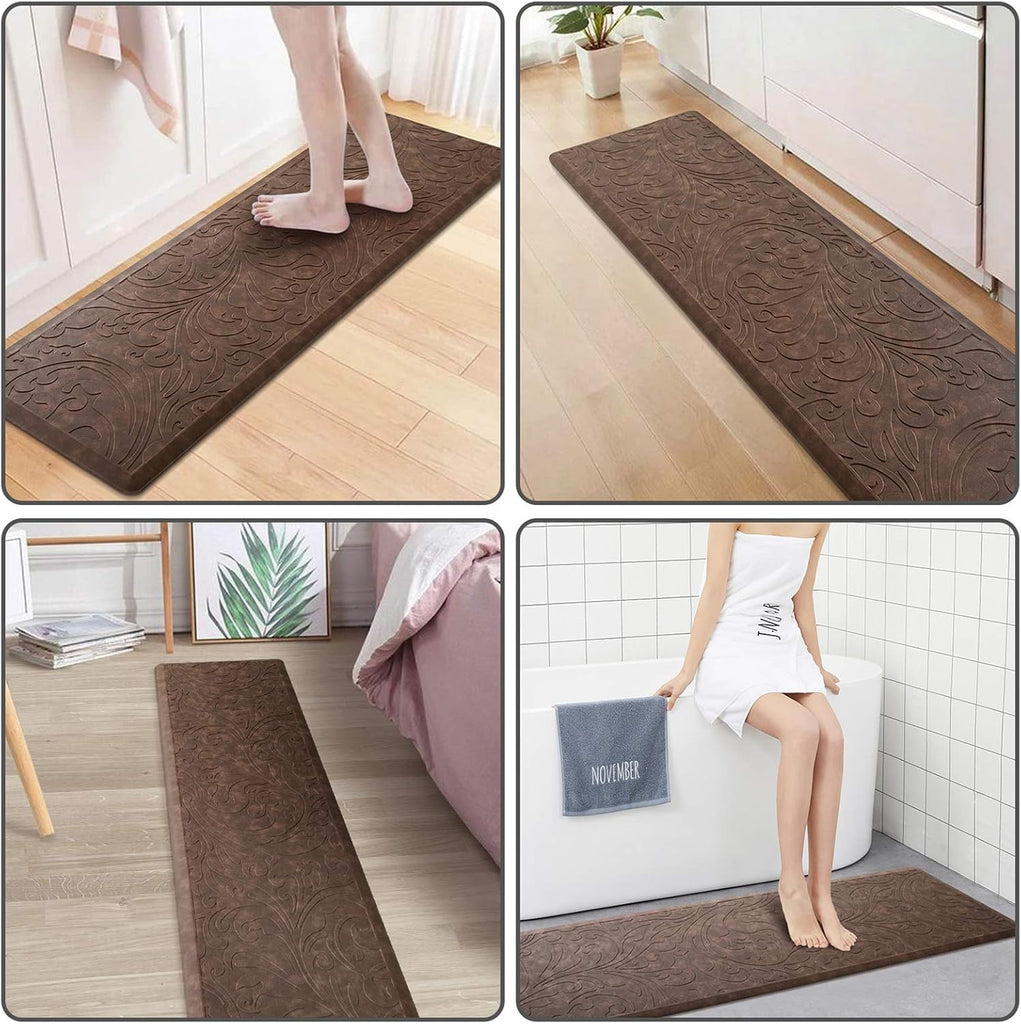 Kitchen Mat Cushioned Anti-Fatigue Comfort Standing Mat Rug | Waterproof Non-Slip Ergonomic Comfort Rug for