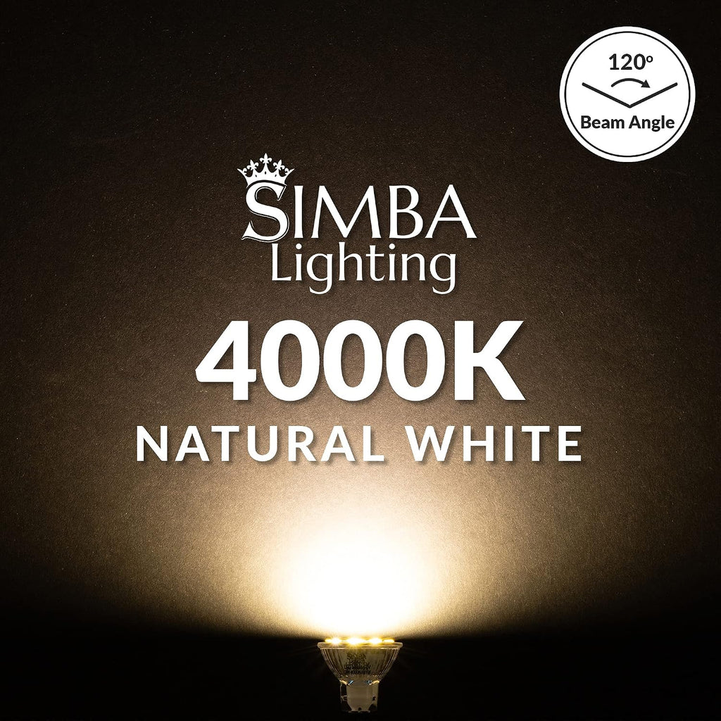 LED MR11 3W Flood Light Bulb, GU4 Bi-Pin Base, 4000K
