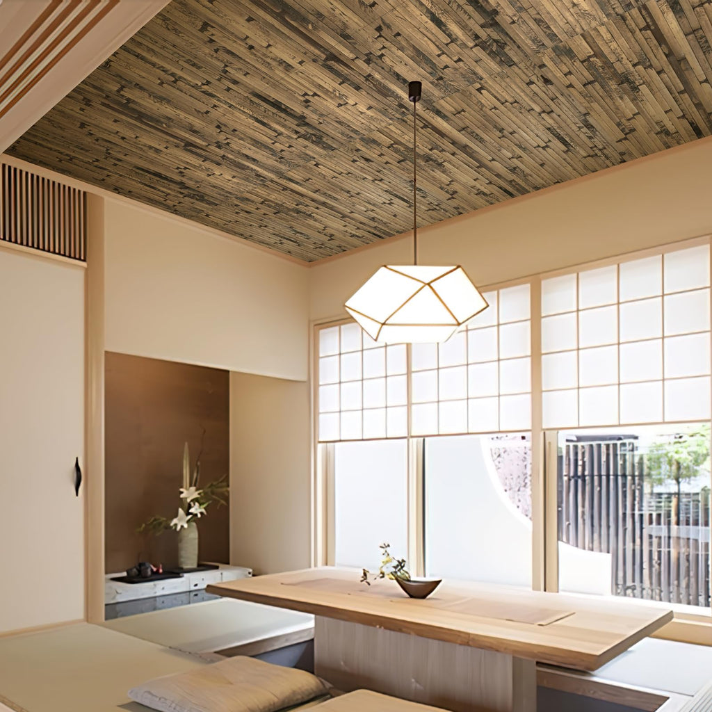 Natural Bamboo Wall Panel, 12 x 96 Inch, Dark Burned
