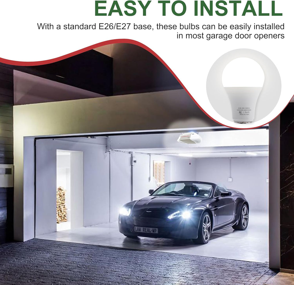 Universal Garage Door Opener LED Light Bulb,5000K Daylight