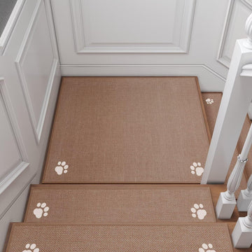Square for Wooden Steps Non Slip 1PCS Brown 30" x 30"