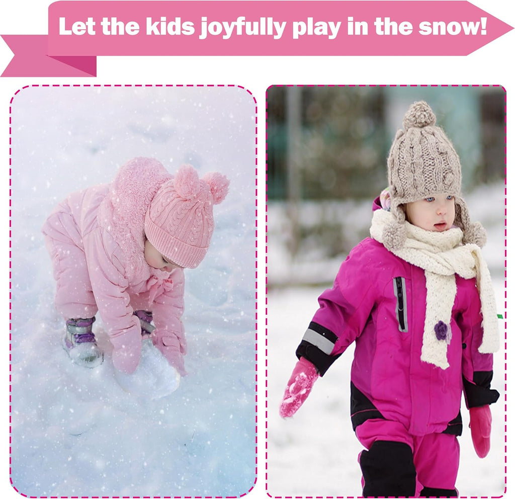 3Pack Baby Toddler Mittens Boy&Girl Winter Gloves Kids Warm Mittens
