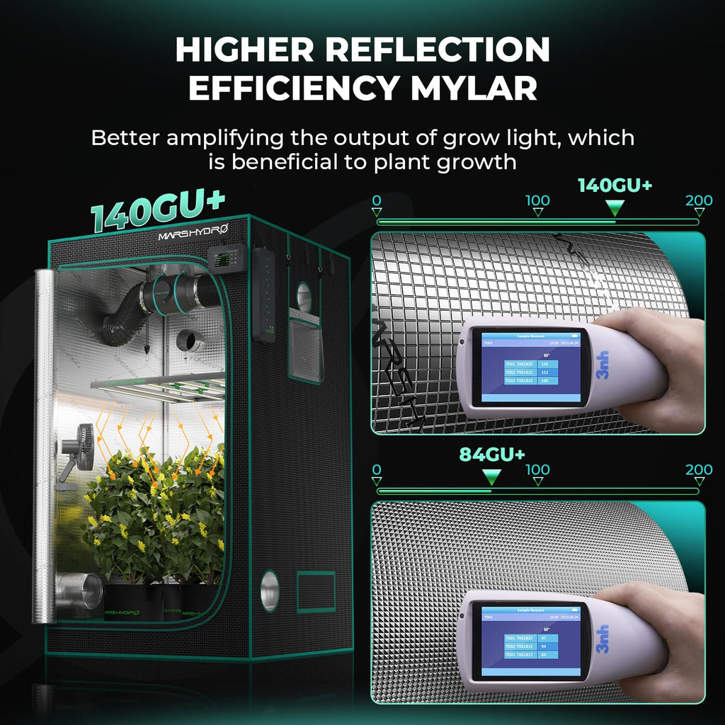 5x5 Advanced Grow Tent, 60"x60"x80" Indoor Plant Growing