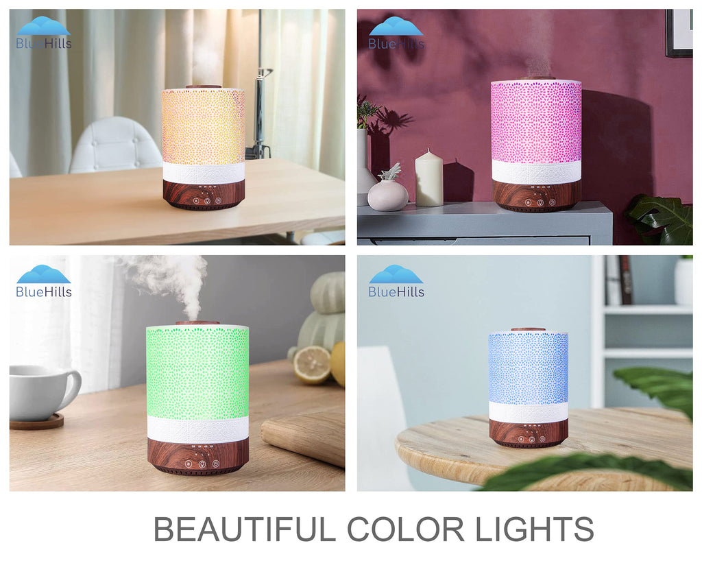 2500 ML Premium XL Large Essential Oil Diffuser Décor Dark Wood