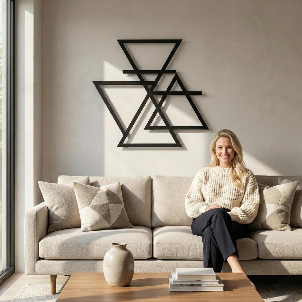 Metal Wall Art, Four Elements Symbol Metal Wall Decor, Home Decor, Interior Decoration, Metal Sign, Housewarming Gift