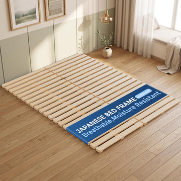 Bed Frame, Foldable Tatami Floor Bed Frame, Futon Frame