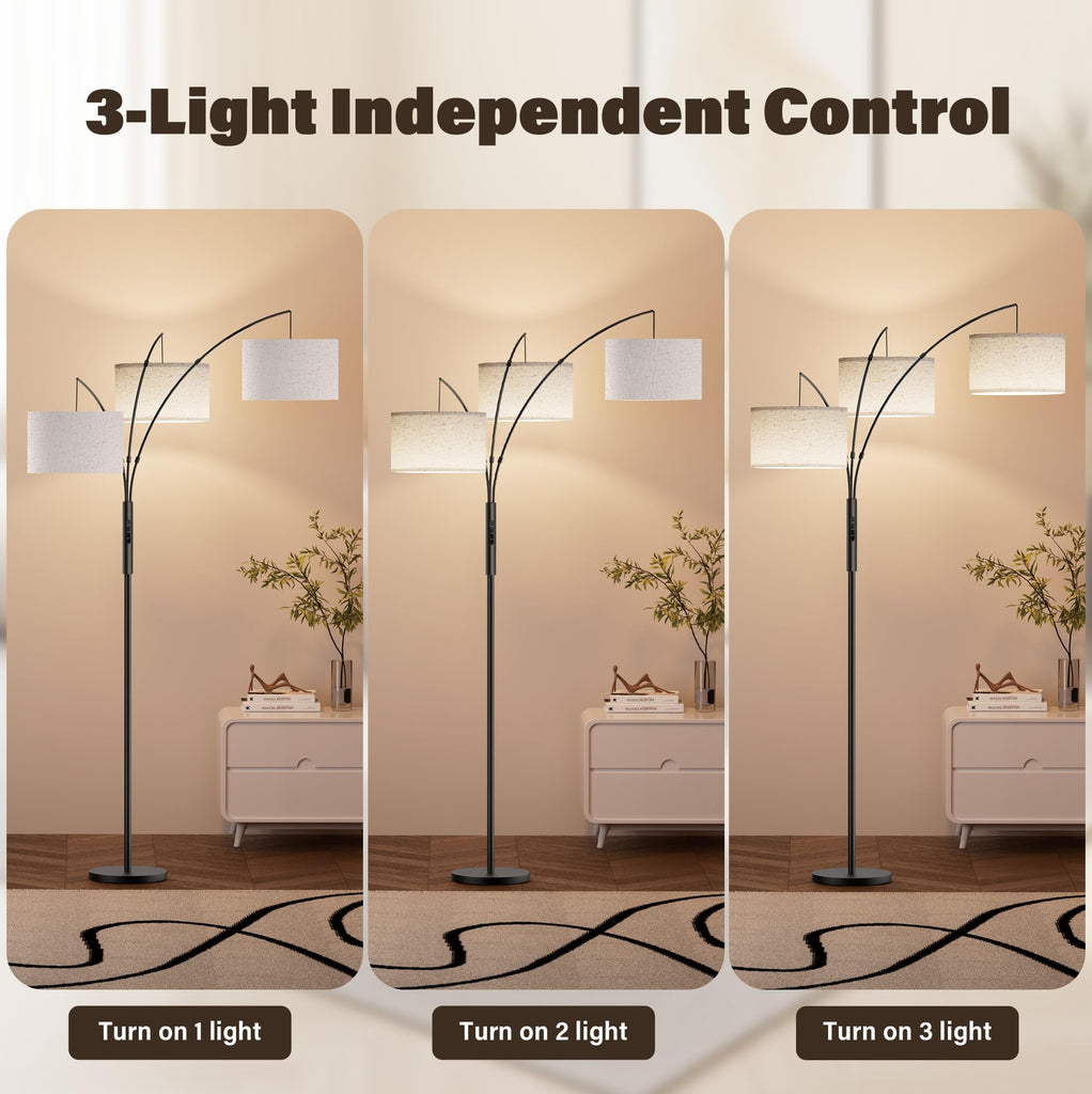 Upgraded 36W Floor Lamps - Super Bright Dimmable Tree Floor Lamp with Remote & Touch Control, Tall Lamp Corner
