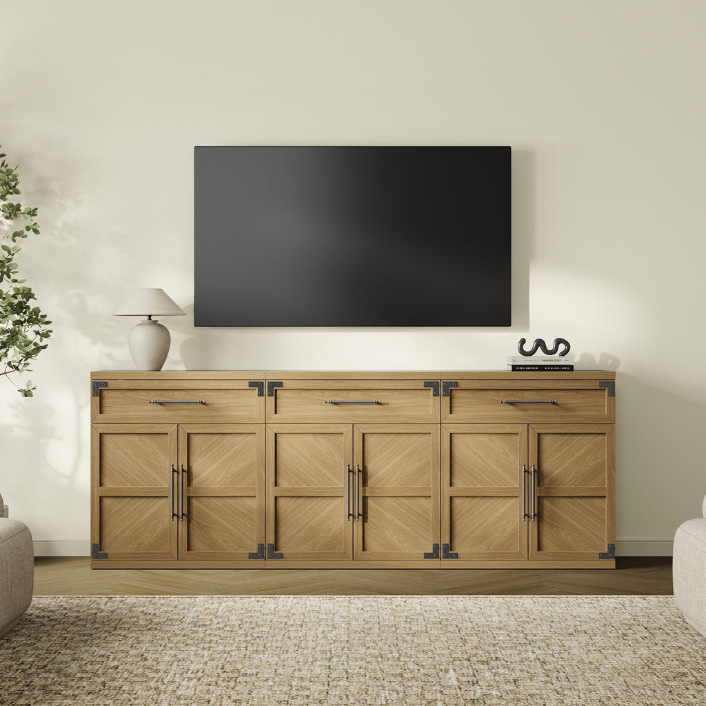 Modern Sideboard Buffet Cabinet, Wide Credenza Storage with Drawer