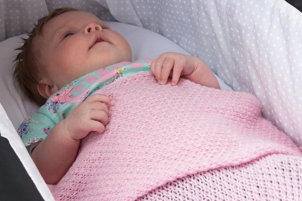 100% Cashmere Baby Blanket for Boys - Baby Blue