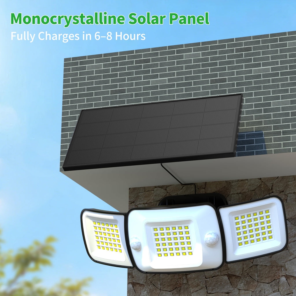 Solar Flood Lights Outdoor Waterproof Dual Motion Sensor