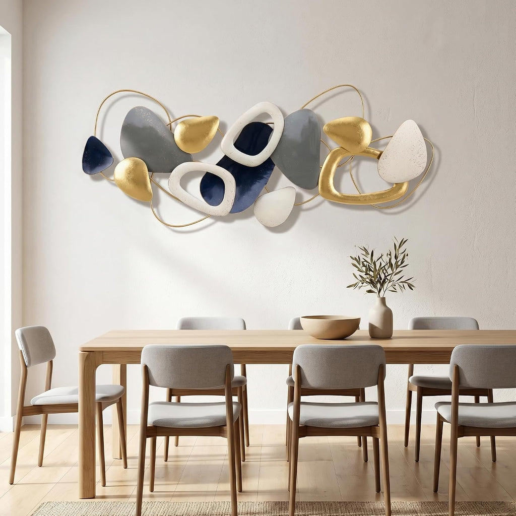 59" Large Wall Decor,3D Abstract Metal Wall Art