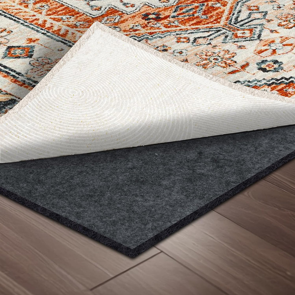 100% Waterproof Rug pad, 9x12 ft Area Rug Non-Slip Rug Pads, 1/4" Thick Carpet Pads for All Floors and finishes, Felt - Set of 108