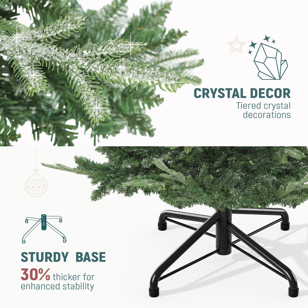 6.5ft Prelit Aspen Fir Artificial Christmas Tree with Remote