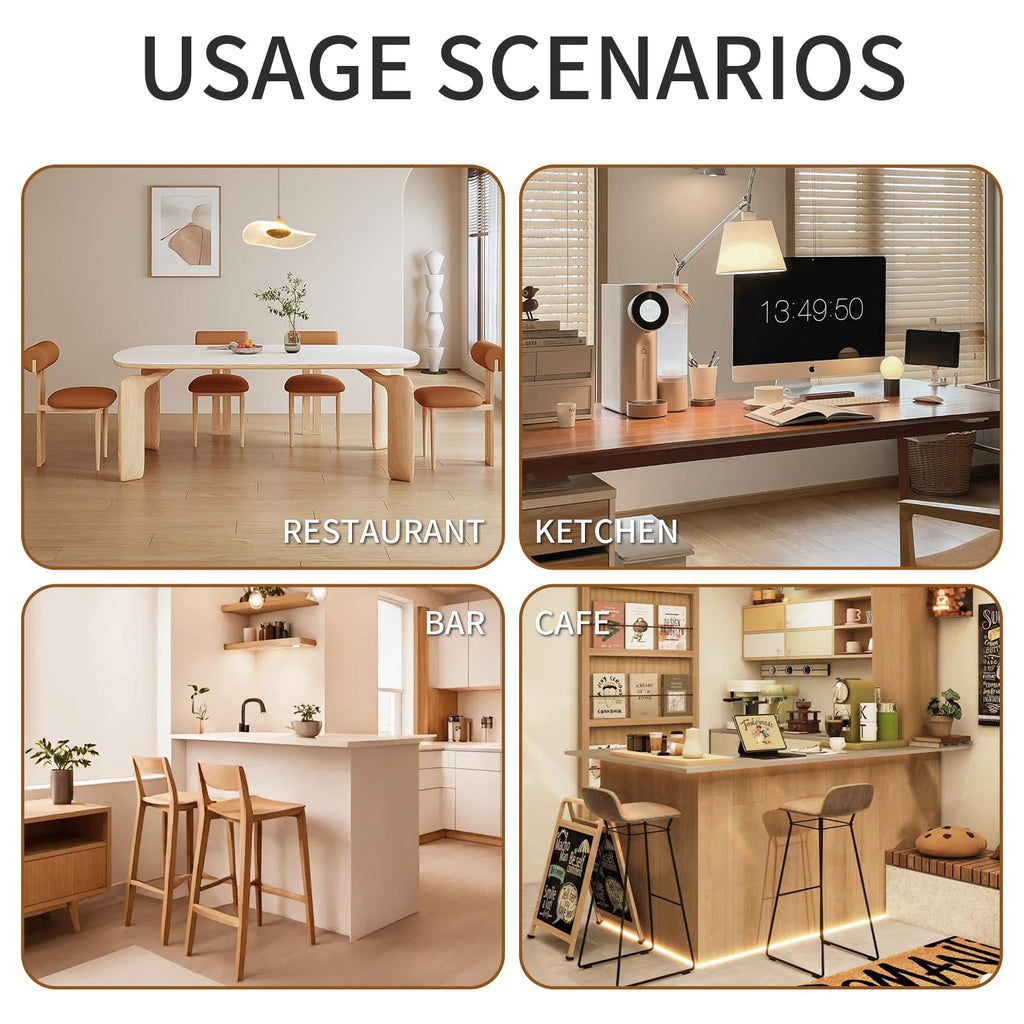 Gold Boucle Bar Stools Set of 2, 26" Modern Counter Stools with Backs, Beige Upholstered Barstools Island, Bar, Cafe