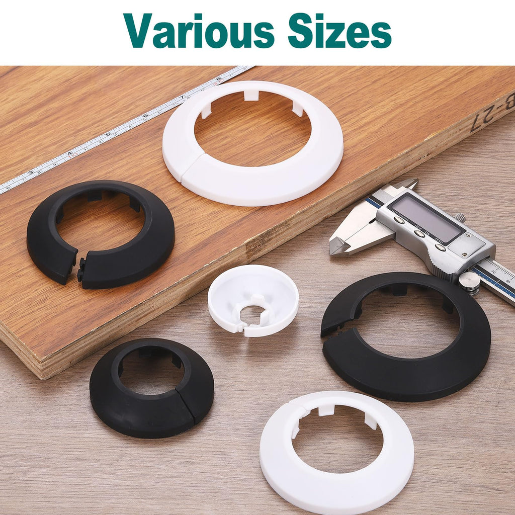 Escutcheon Plate 12mm Fit 0.39" OD Split Pipe Flange 2Pcs
