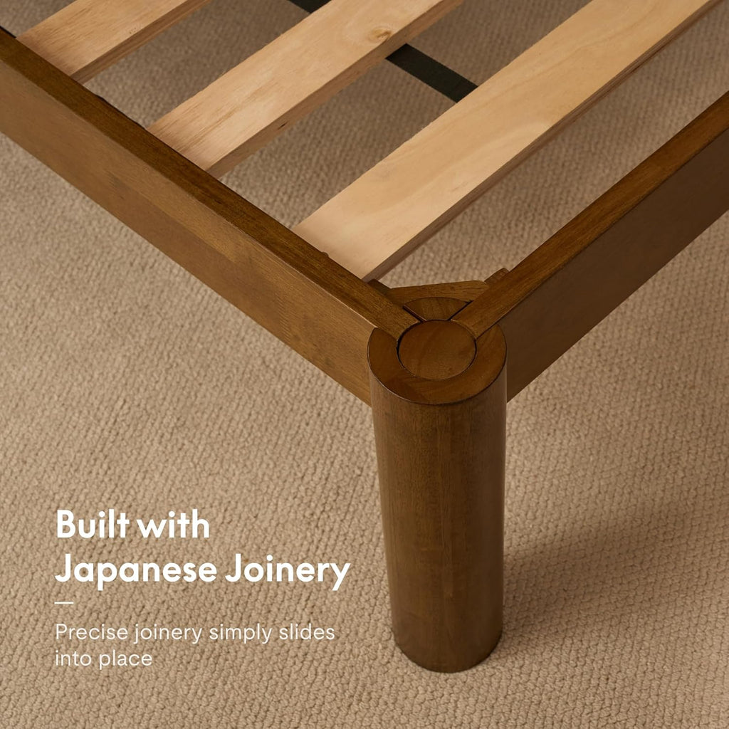 Hako G2 Japanese Joinery Bed Frame Queen, No-Tool Assembly