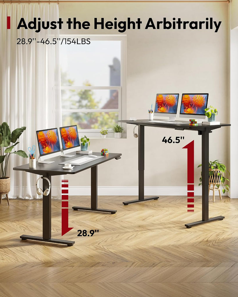 71x32'' Large Electric Computer Height Adjustable Standing Desk | Ergonomic Electric Stand Up Desk with Memory