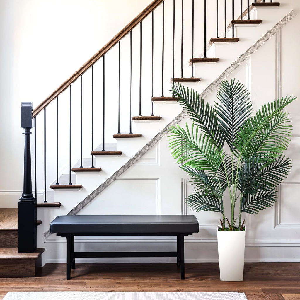 Artificial Palm Tree 5FT, 59" Fake Palm Tree, Faux Tree w/Nursery Pot