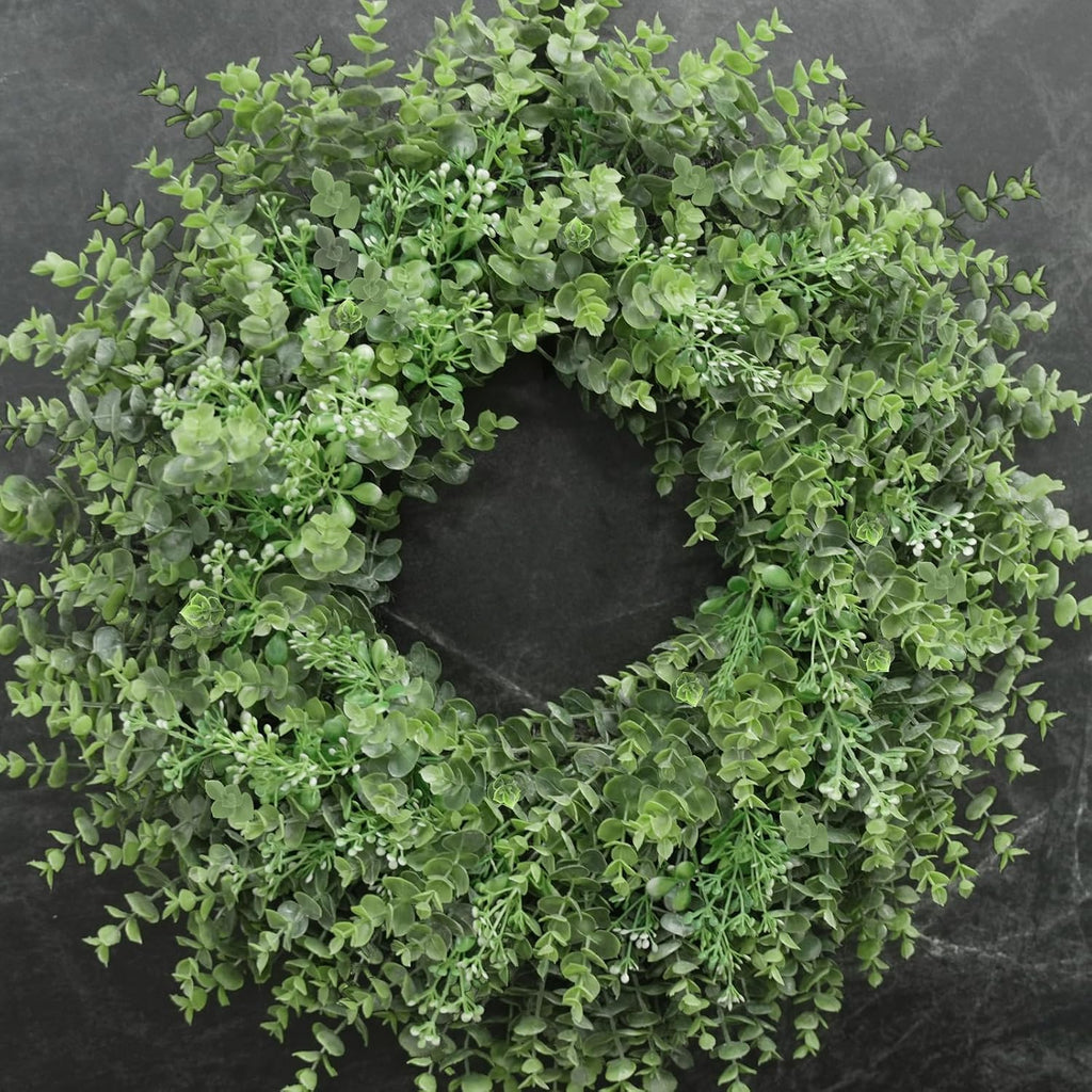26'' Large Boxwood Wreath for Front Door Window Porch Artificial Boxwoods Greenery Leaves Outdoor Indoor Wreath Door