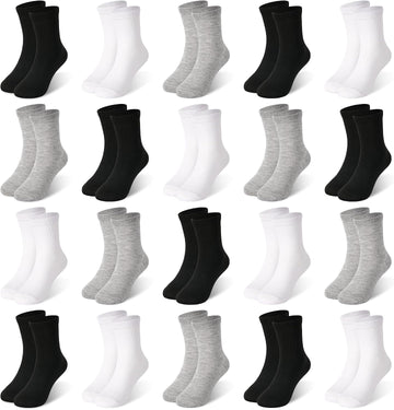 20 Pairs Toddler Socks Kids Boys Crew Socks