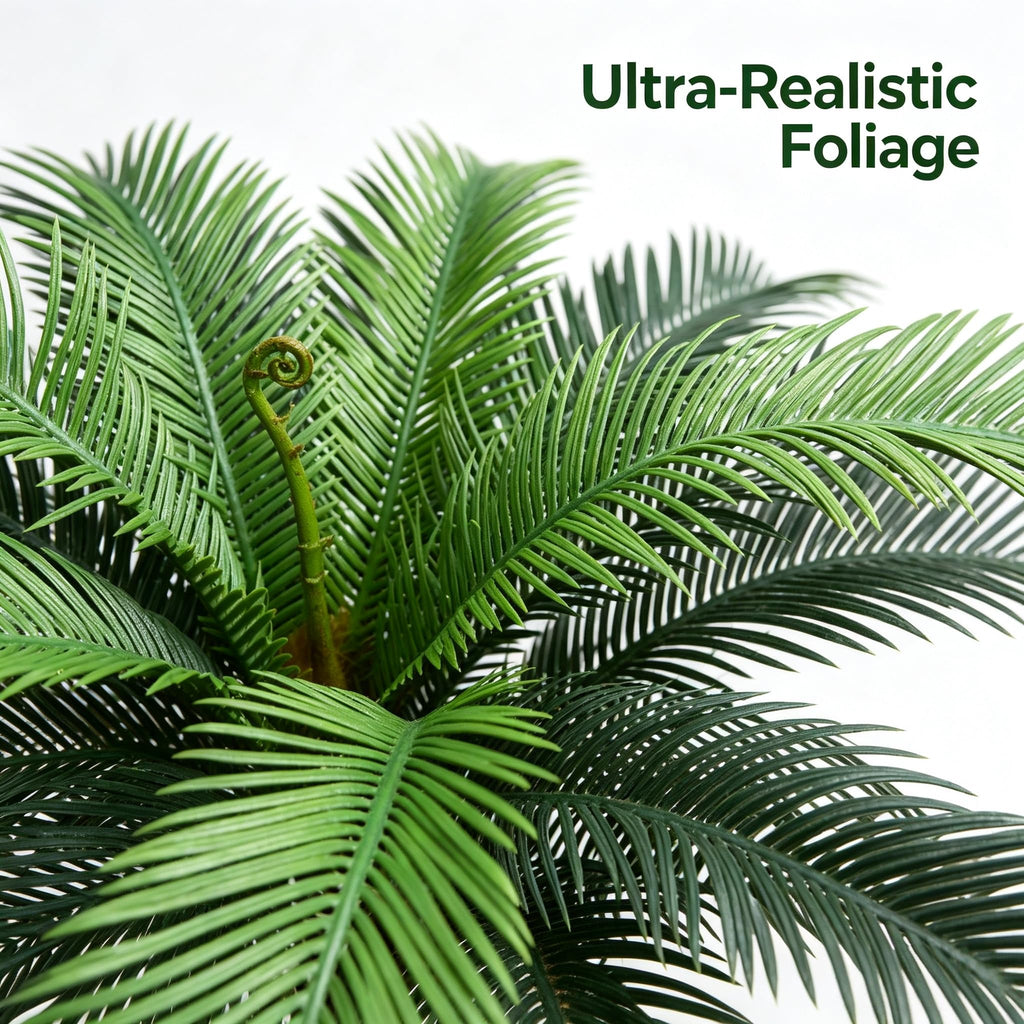 3FT Potted Artificial Sago Palm Tree, Fully Assembled