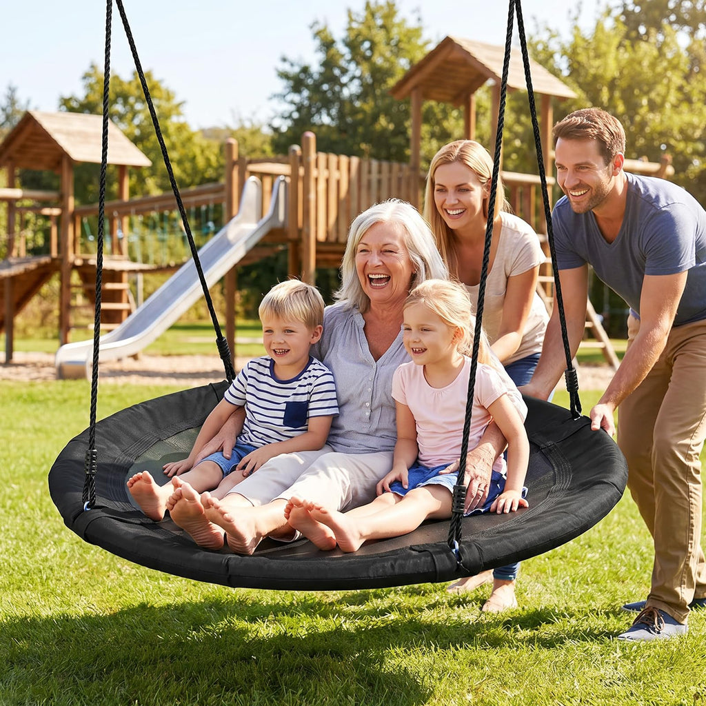 48" Large Saucer Tree Swing, 700lbs Round Swing for Kids Adults