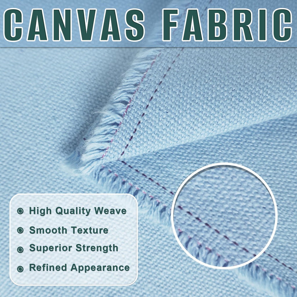 10oz Heavy Duty Cotton Canvas Fabric 60" x 80", Thick Cotton Duck Cloth for Painting, Sewing, Crafts, Tote Bags