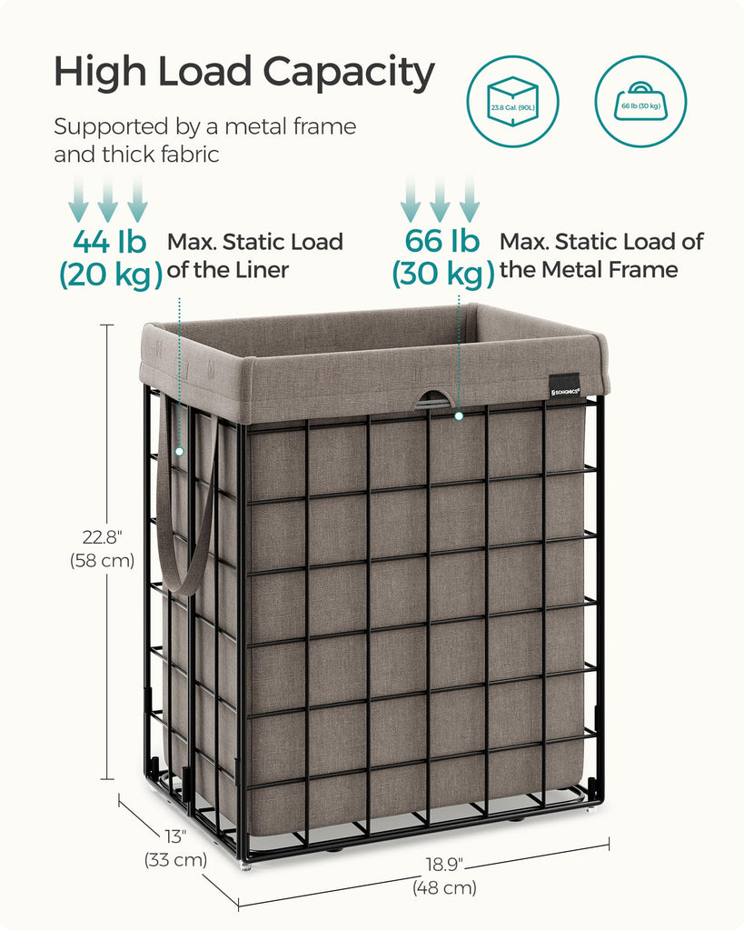 Laundry Hamper, Collapsible, 23.8 Gal. (90L)