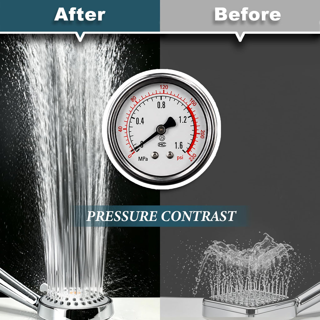 High Pressure Handheld Shower, Power Boost Resists Low Flow, Chrome