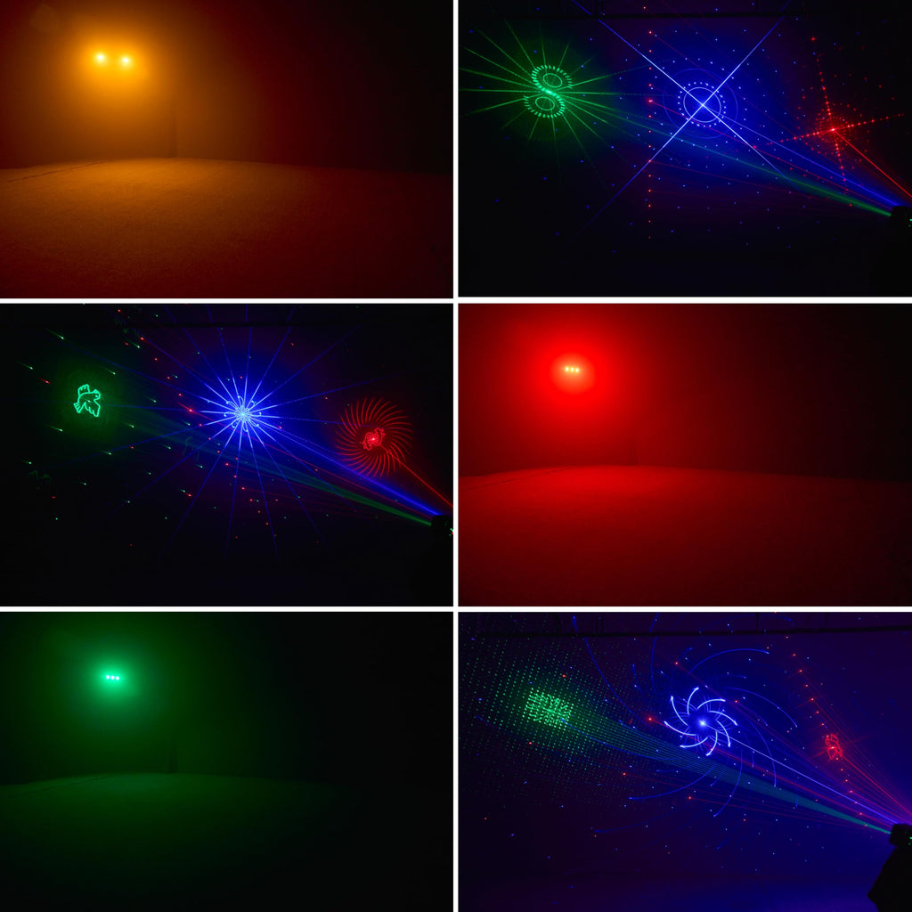 DJ Lights for Parties, Disco Lights DMX and Sound Activated Stage Light, 29-Eyes LED Stage Lighting for Parties