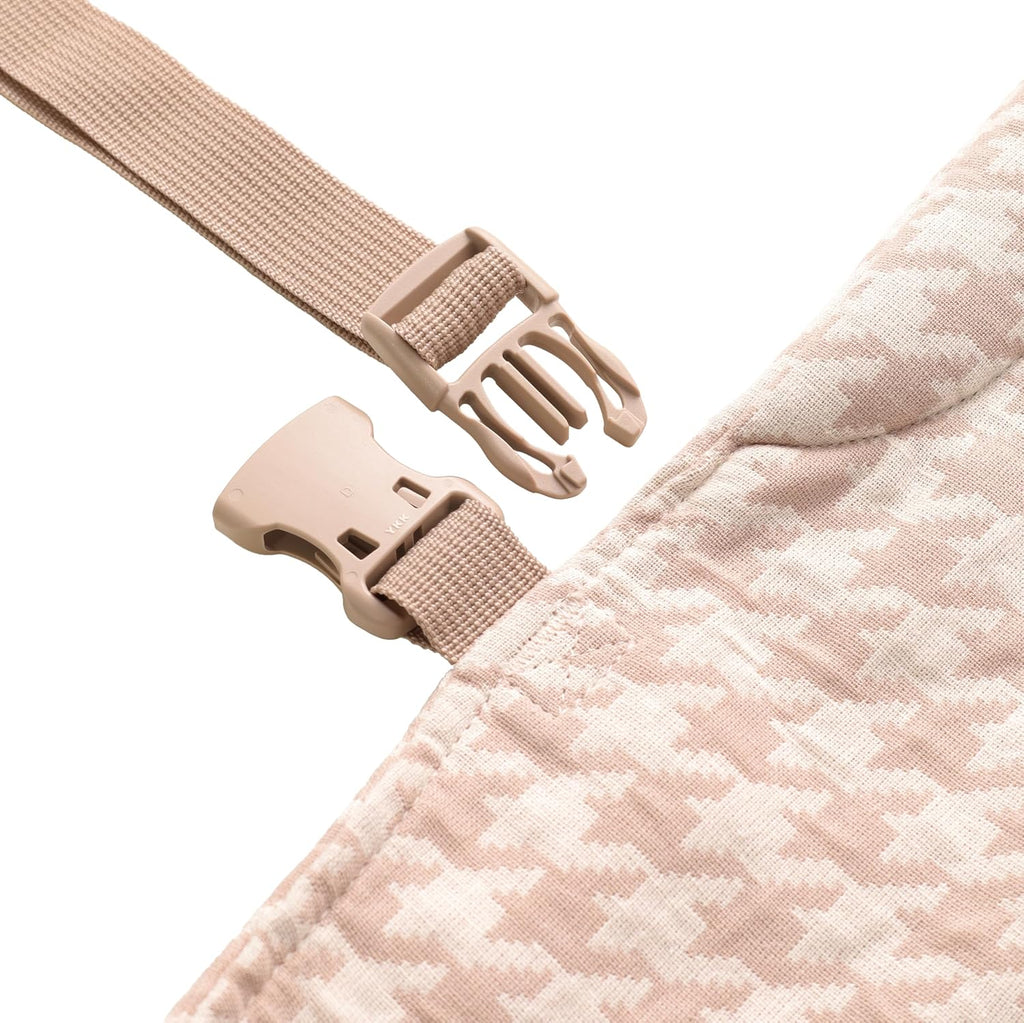 Carrier for Newborns to Toddlers, Houndstooth Adjustable Soft Cotton Linen Carrier, in -1 Lightweight Front