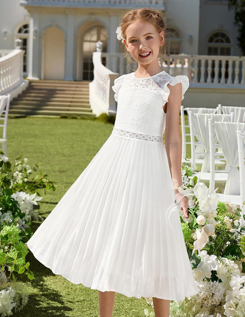 Flower Girl Dress Lace Bridesmaid Wedding Guest Formal Dresses
