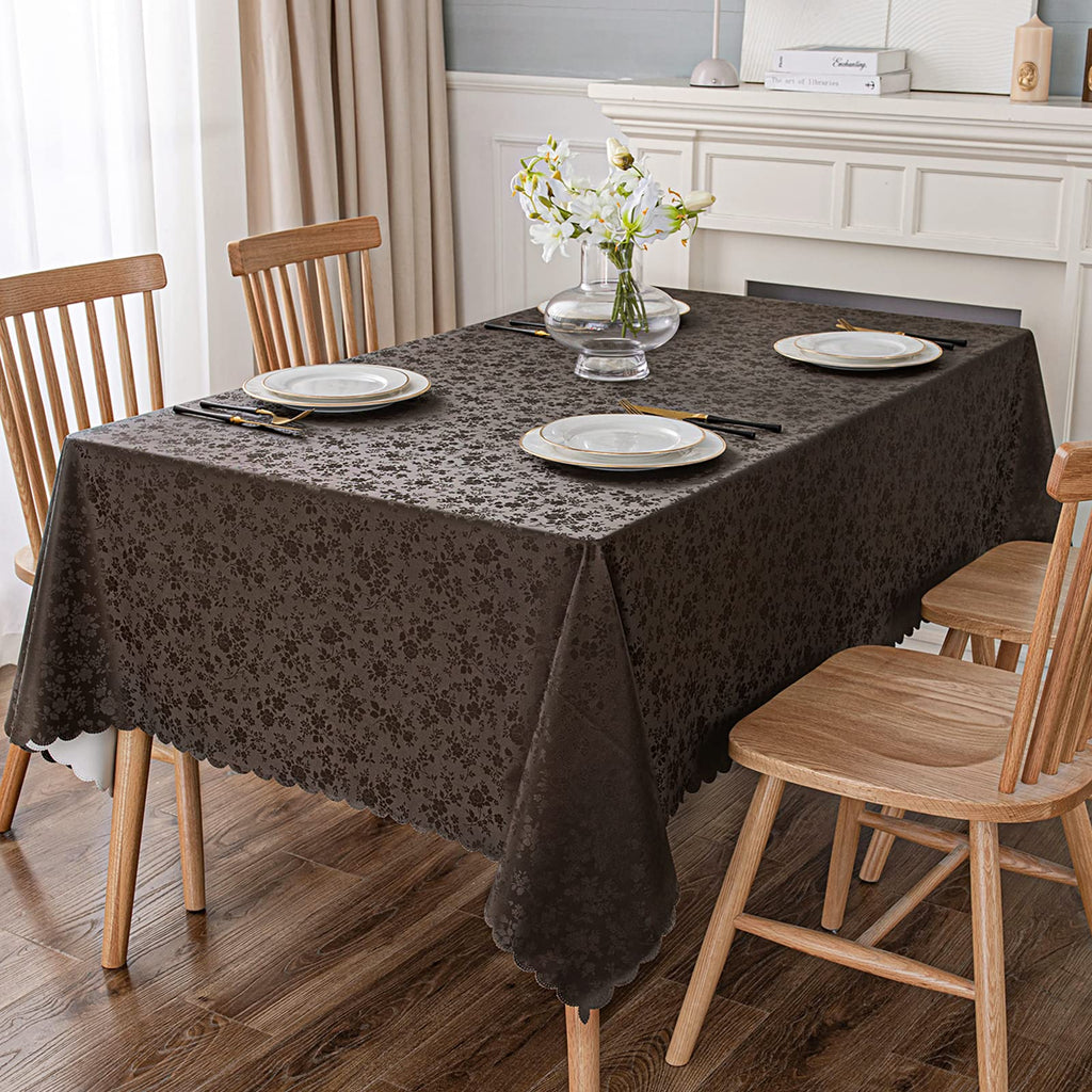 Rectangle Waterproof Heavy Duty Vinyl Tablecloths, 60 x 120 Inch